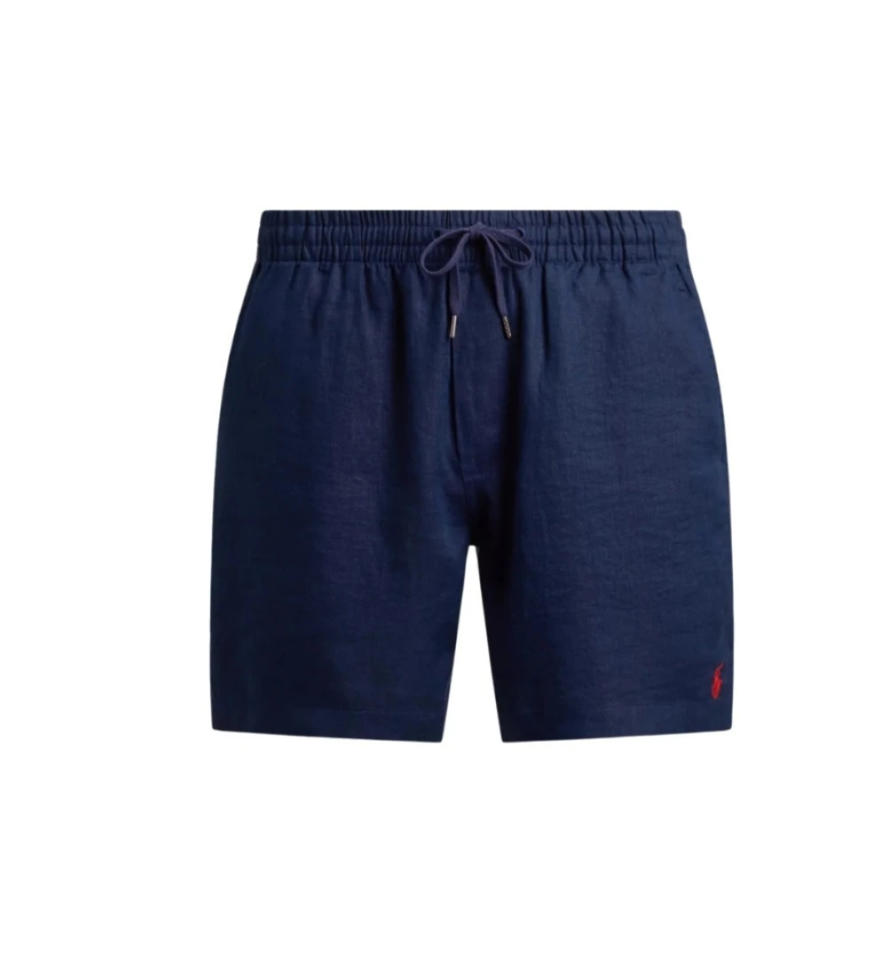 Bermuda Ralph Lauren de linho com ajuste no cós