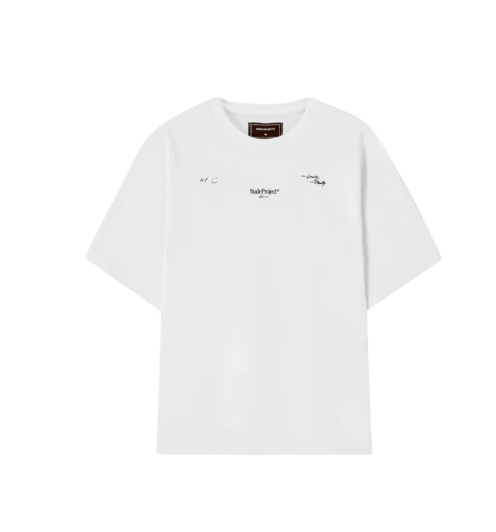 Camiseta Nude Project Global Soon Tee White — foto 1