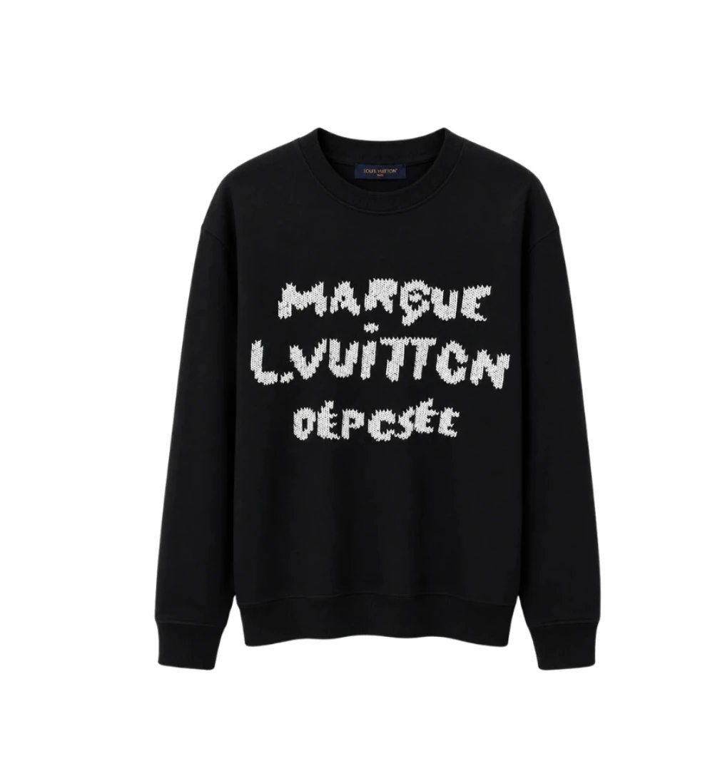 Moletom com Assinatura Bordada Louis Vuitton