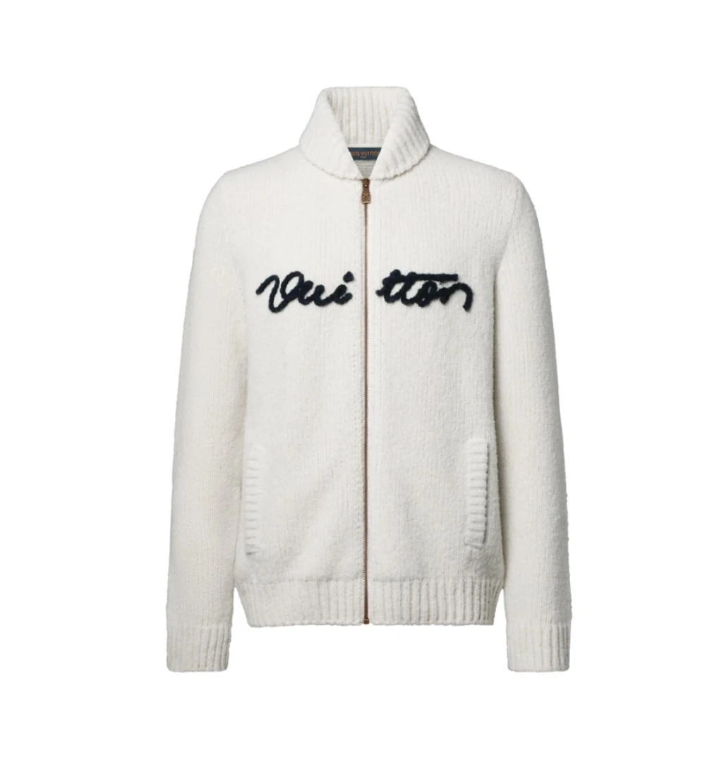 Suéter Louis Vuitton Embroidered Signature Zippered Blouson — foto 1