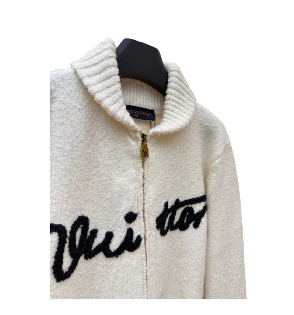 Suéter Louis Vuitton Embroidered Signature Zippered Blouson — foto 2