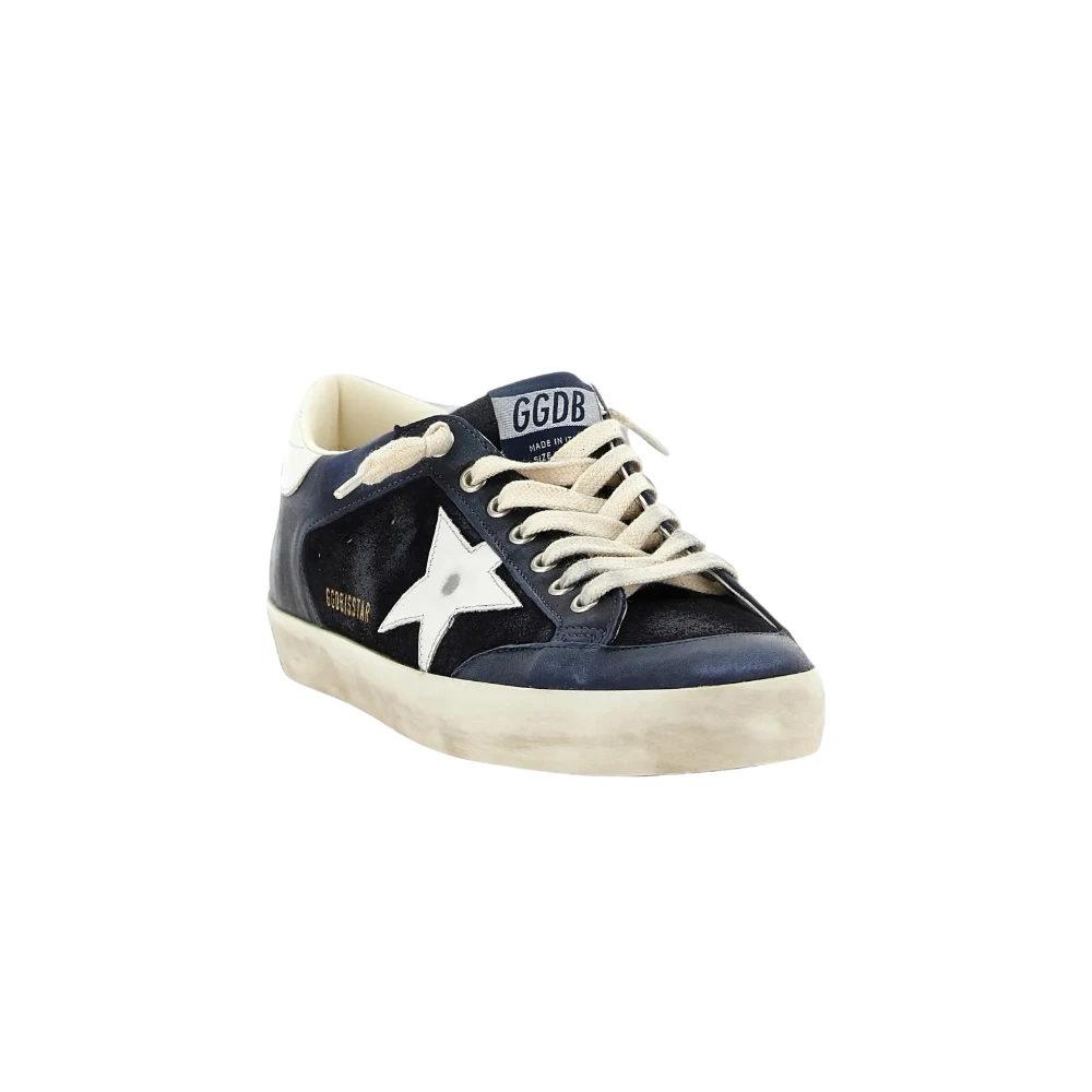 Golden Goose Super-Star em couro recortes em camurça — foto 3