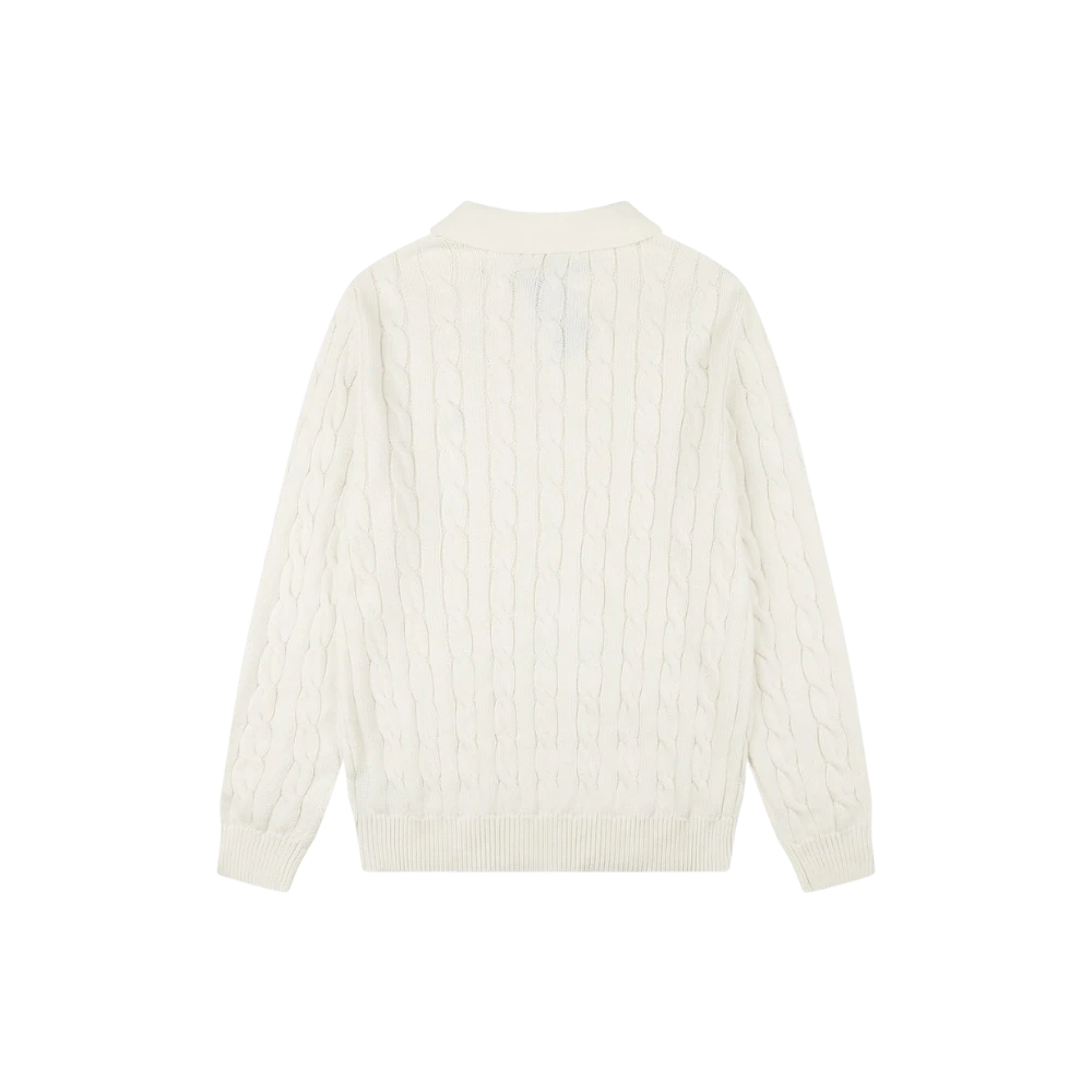 Suéter Ralph Lauren Tricô Branco com gola feminino — foto 2