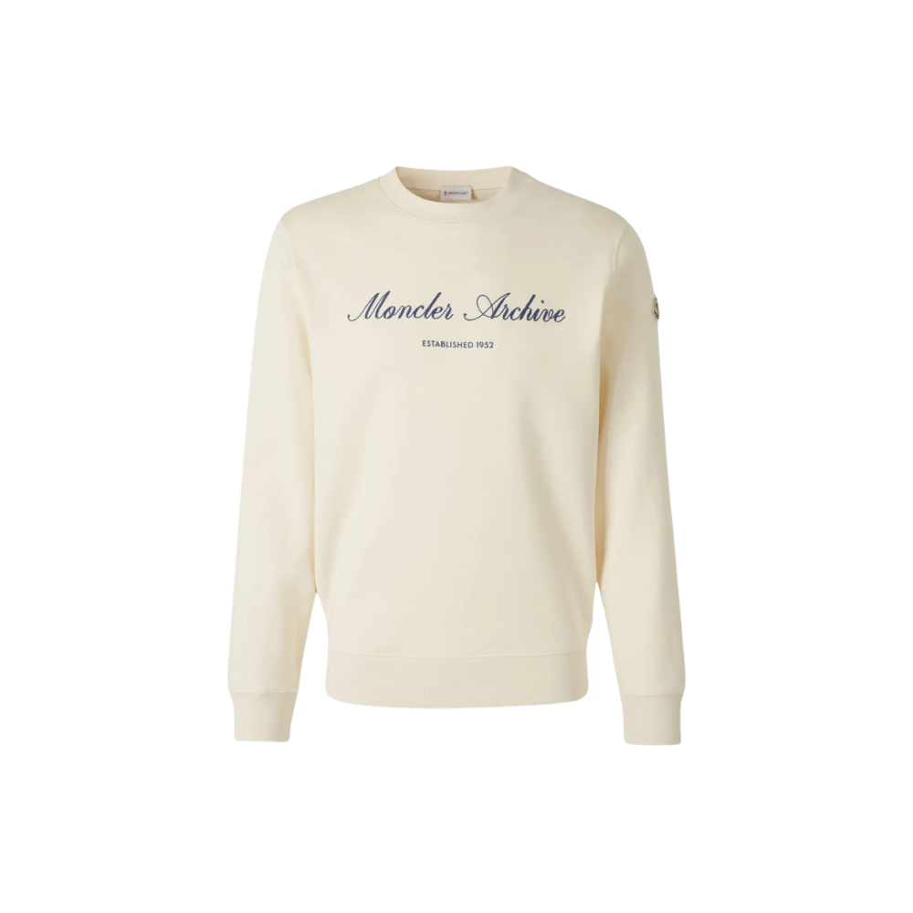 Moletom Careca Moncler Archive Branco