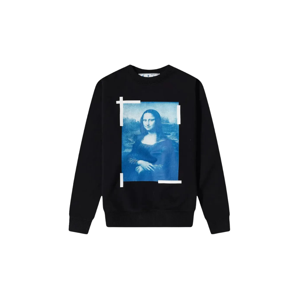 Moletom Crewneck Off-White Monalisa Over Black