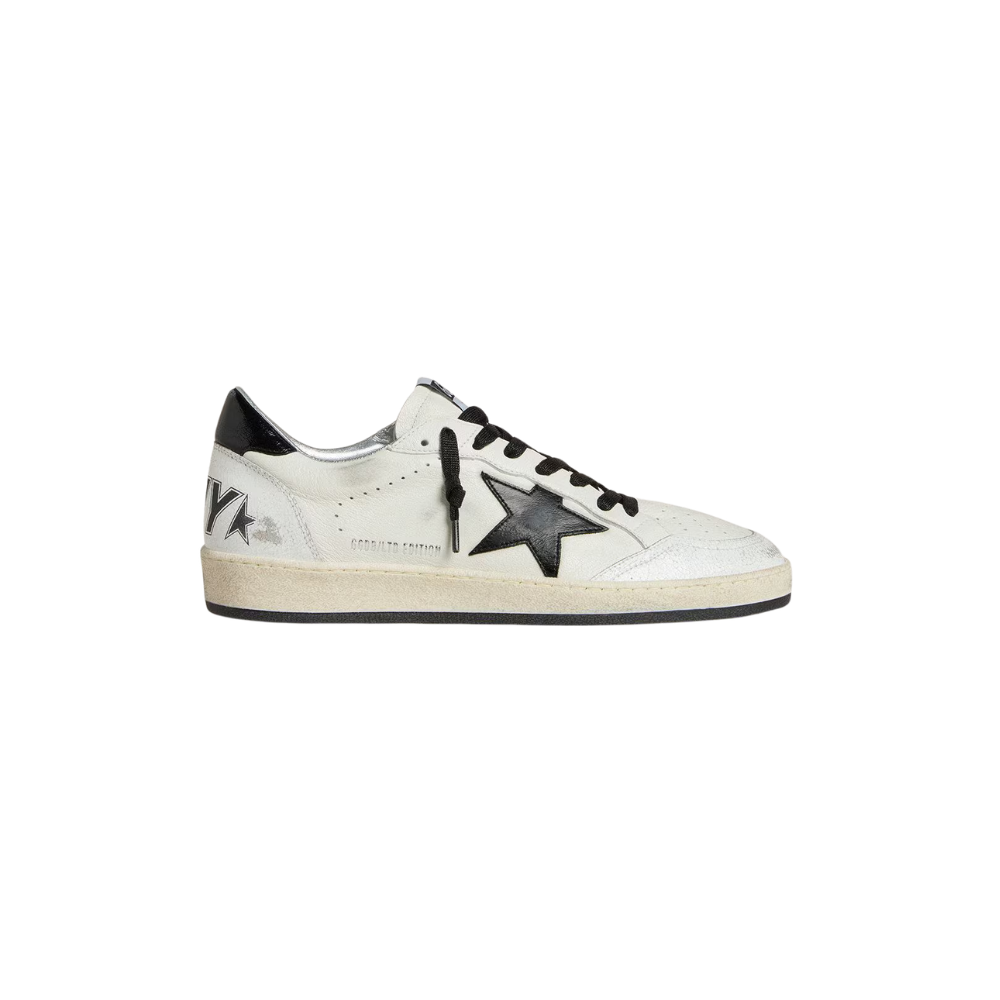 Tênis Golden Goose Ball-Star Holliday Branco com estrela preta