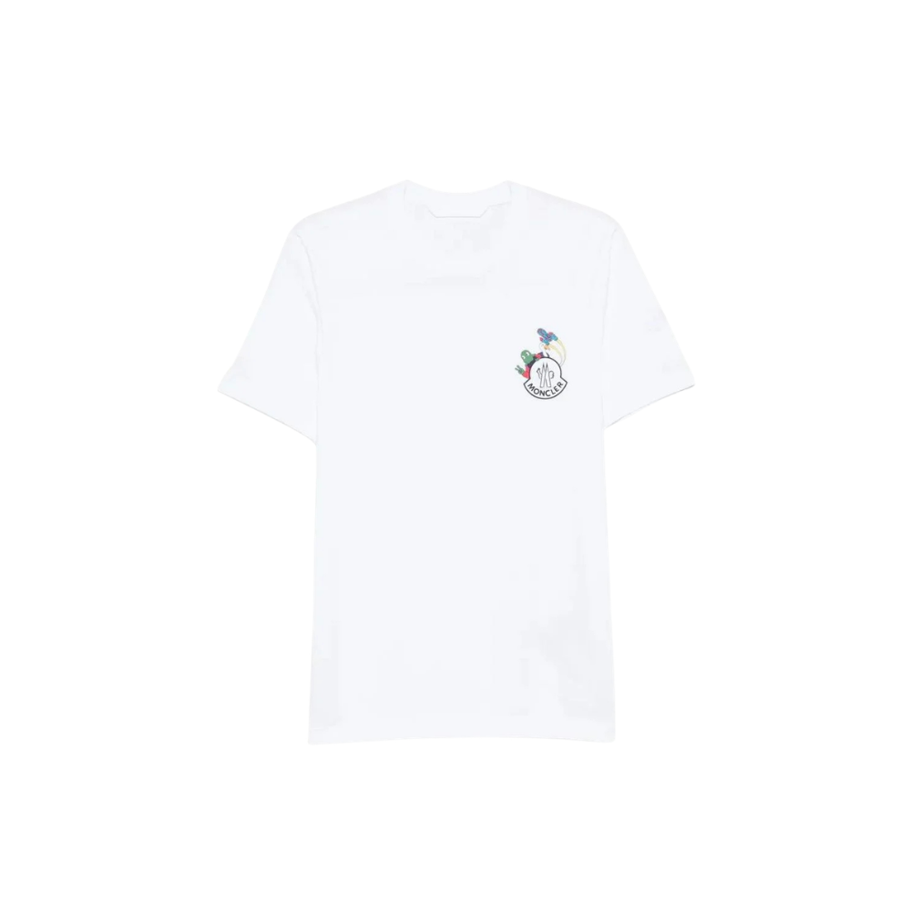 Camiseta Moncler Icons Logo Branca