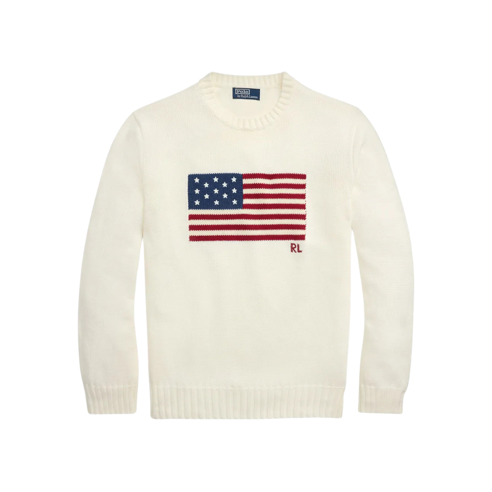 Suéter Ralph Lauren USA branco — foto 1