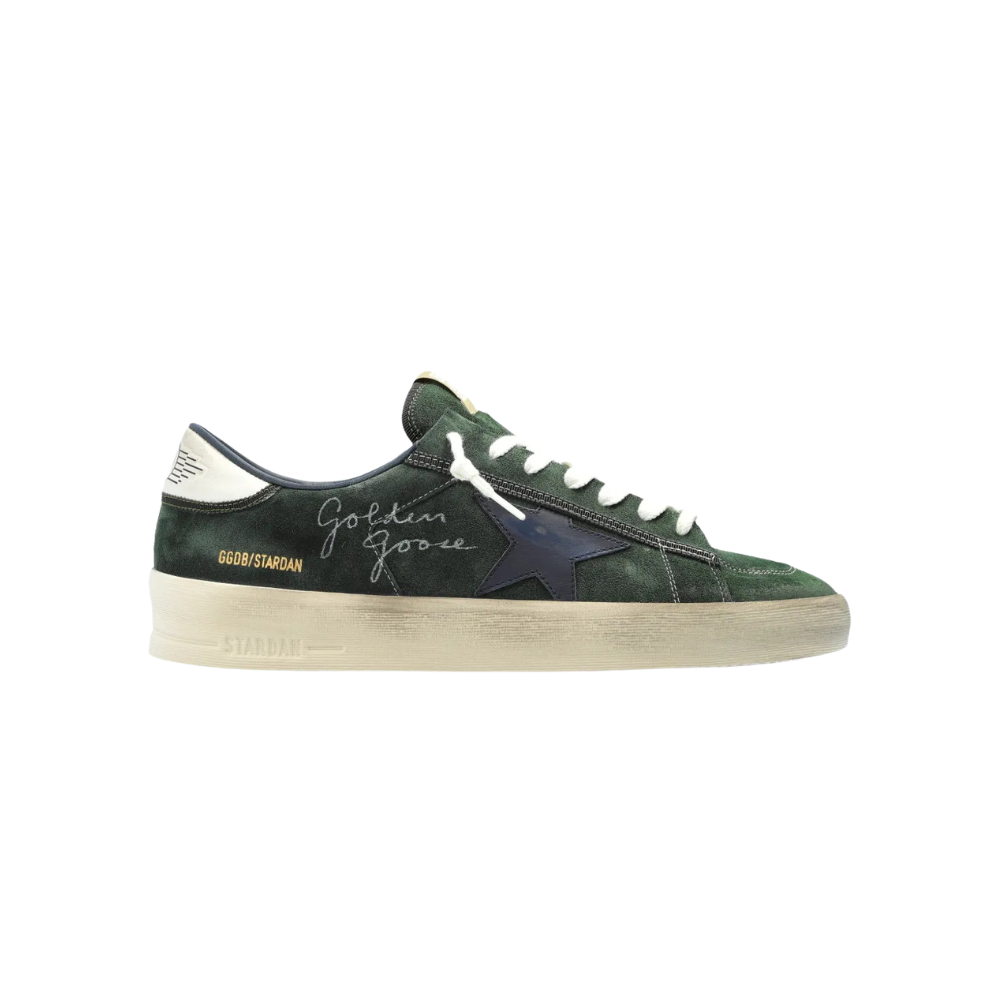 Golden Goose Stardan em camurça verde