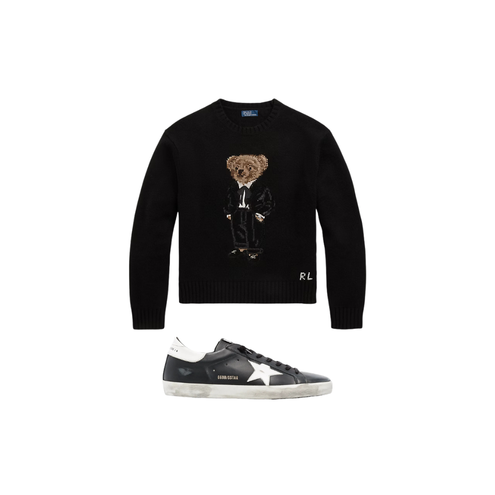 KIT Suéter Bear EsporteFino + Golden Goose Super-Star