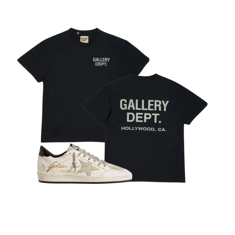 KIT Camisa Gallery Dept + Golden Goose Gold Emblem